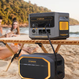 VTOMAN FlashSpeed 1500 Tragbare Powerstation 3096Wh, 1500W (Spitze 3000W) Solar Generator mit Zusatzbatterie, unterstützt AC/DC/Solaraufladung für Camping, Netzunabhängig, Wohnmobil, Notfall